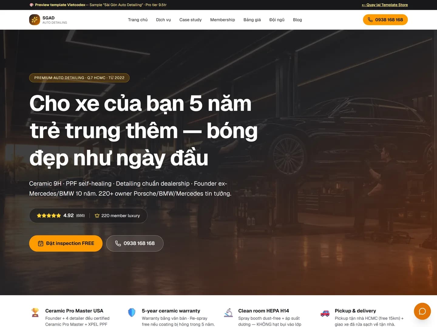 Detailing + sửa nhỏ ô tô luxury — ảnh 1