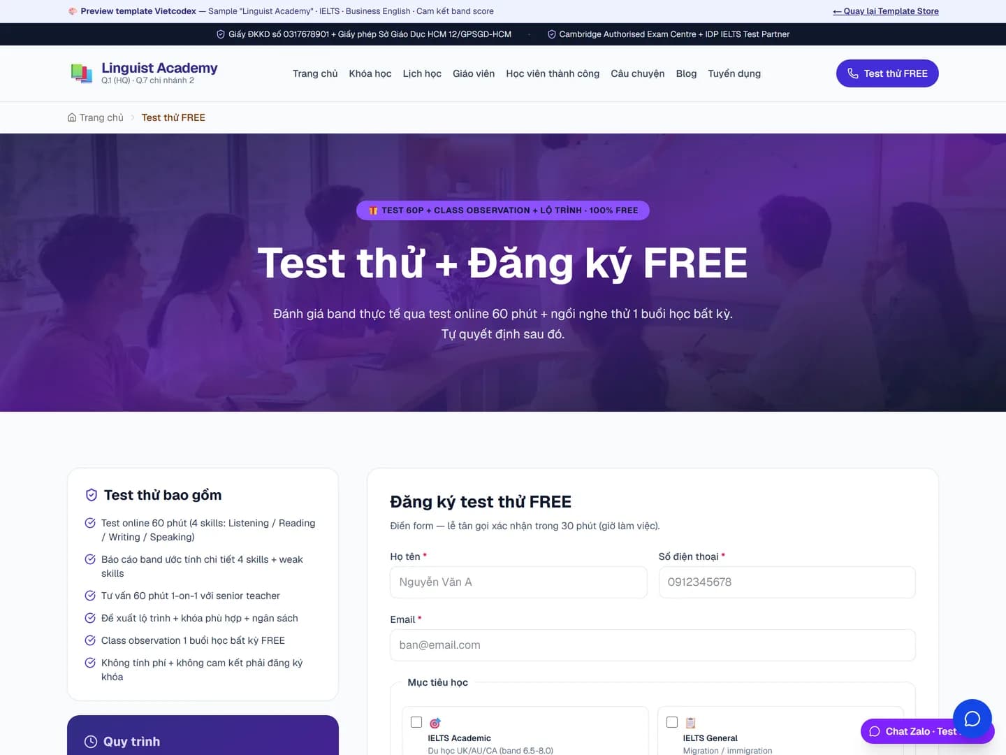 Trung tâm ngoại ngữ / Kỹ năng — ảnh 4