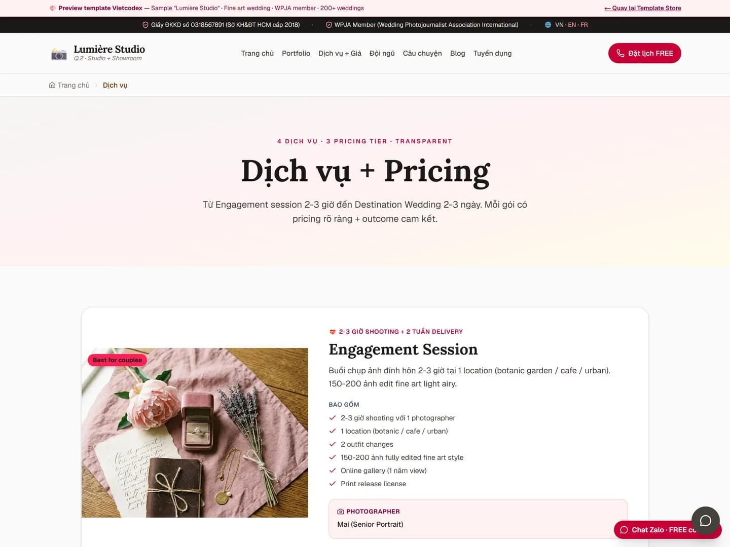Studio chụp ảnh / Wedding — ảnh 4