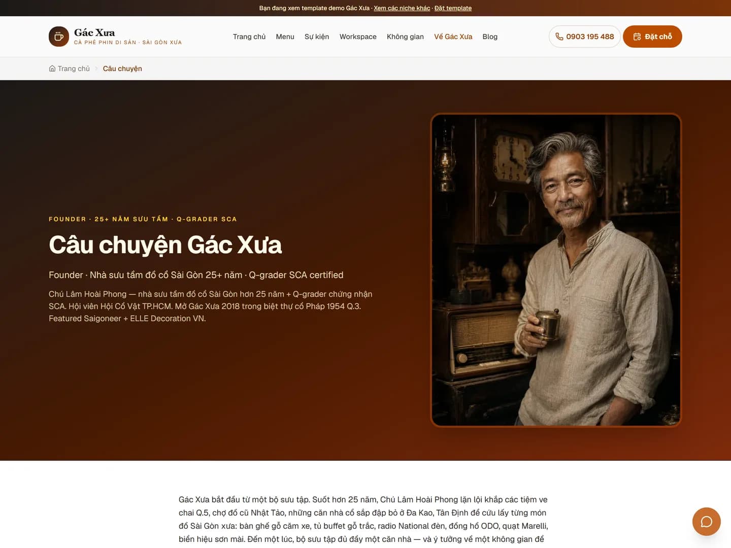 Gác Xưa — Cà phê phong cách cổ — ảnh 3