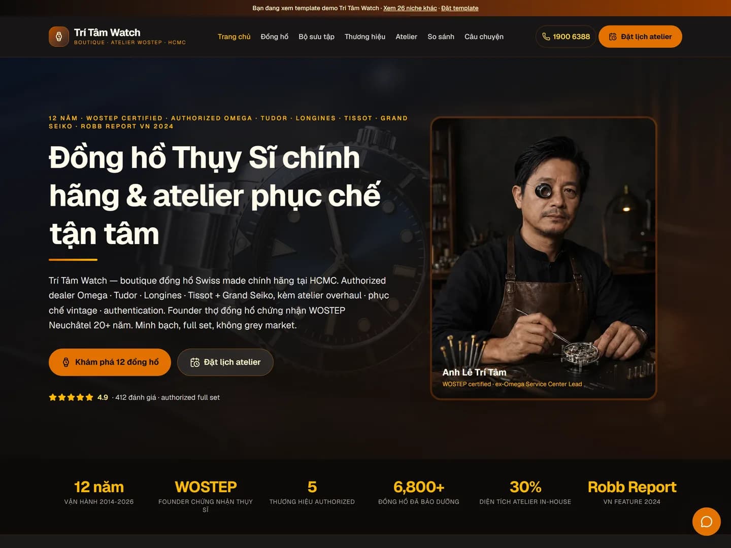 Trí Tâm Watch — Boutique đồng hồ Thụy Sĩ — ảnh 1