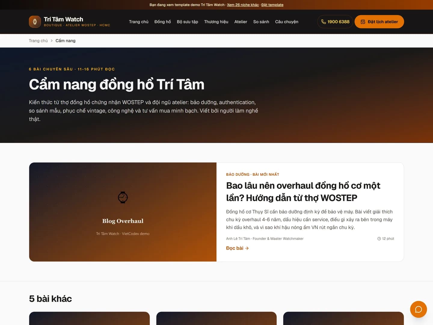 Trí Tâm Watch — Boutique đồng hồ Thụy Sĩ — ảnh 3