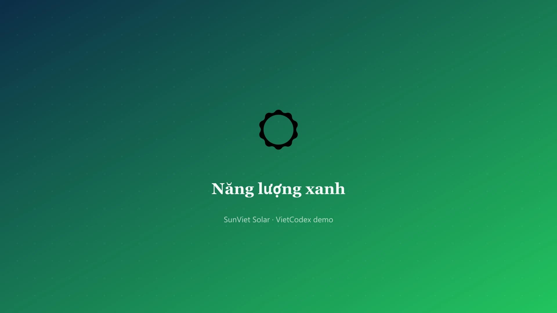 Giao diện template SunViet Solar