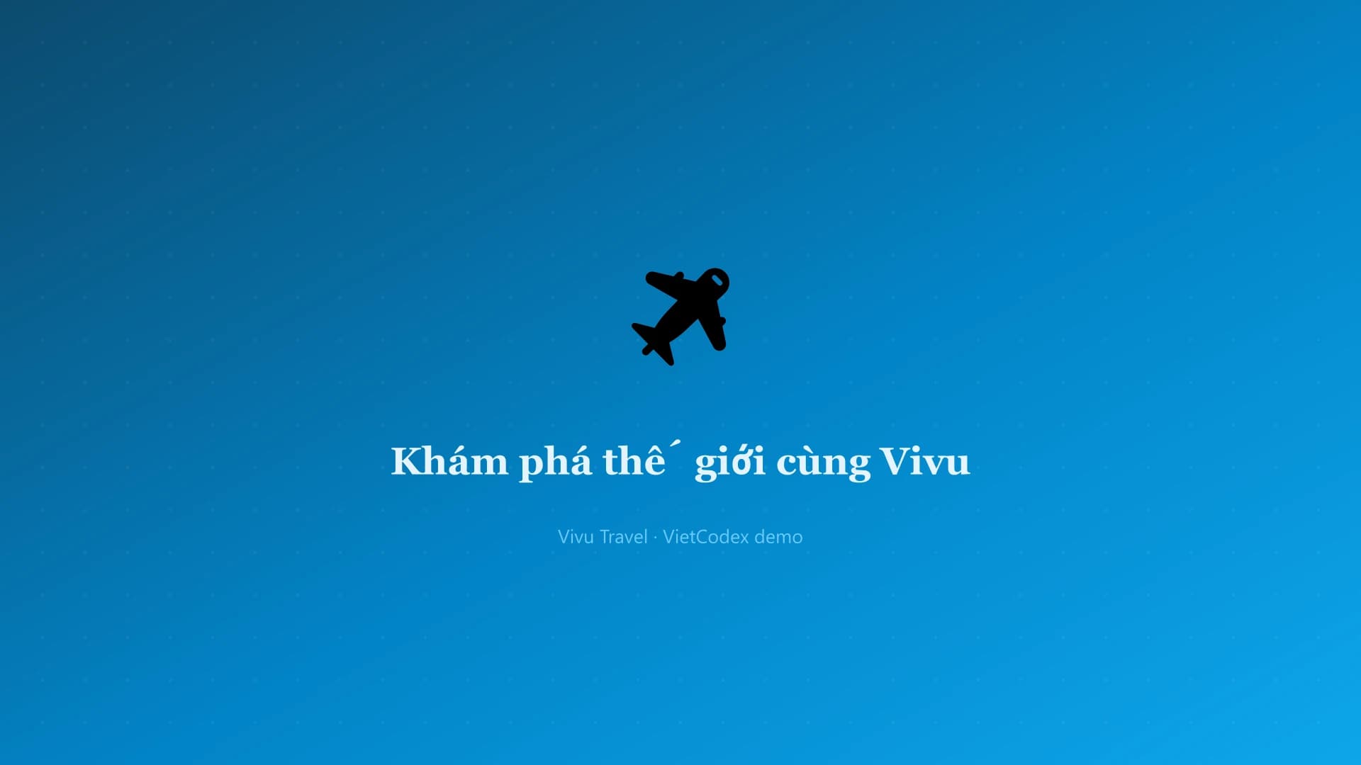 Giao diện template Vivu Travel